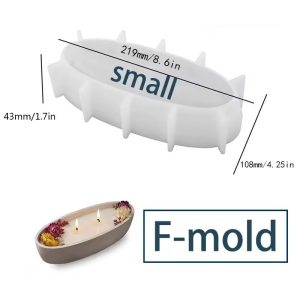 Boat Shaped Cement Candle Mold